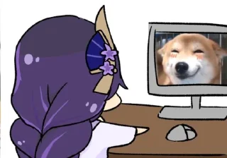 🐕 emoji Райдэн Эи💜🍇 Telegram sticker 9 of 120