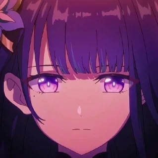 😐 emoji 💜Райден Эи✨ Telegram sticker 18 of 60