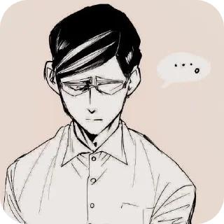 😢 emoji Sir Nighteye Telegram sticker 9 of 58