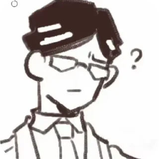 ❔ emoji Sir Nighteye Telegram sticker 23 of 58