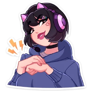 🤜 emoji Анечка (@TgSticker) Telegram sticker 8 of 40