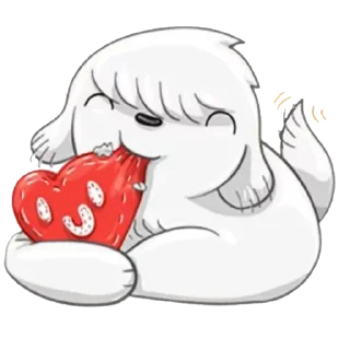 ❤️‍🩹 emoji собачка небулы Telegram sticker 14 of 35