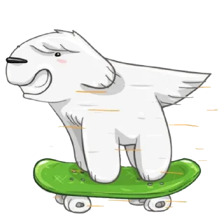 🛹 emoji собачка небулы Telegram sticker 24 of 35