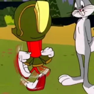 😡 emoji MARVIN THE MARTIAN / COMMANDERX2 Telegram sticker 17 of 63