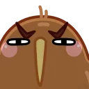 😑 emoji Птичка Киви @TgSticker Telegram sticker 20 of 27