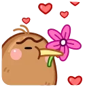 🌺 emoji Птичка Киви @TgSticker Telegram sticker 18 of 27