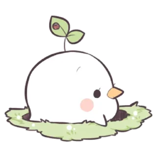 Sticker from Птичка проросток  - @tg_sticks