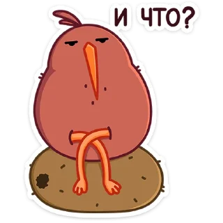 🤨 emoji Киви Кивик • @stickers_vk Telegram sticker 17 of 49