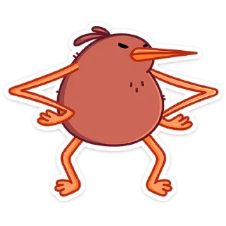 🤨 emoji Киви Кивик • @stickers_vk Telegram sticker 21 of 49