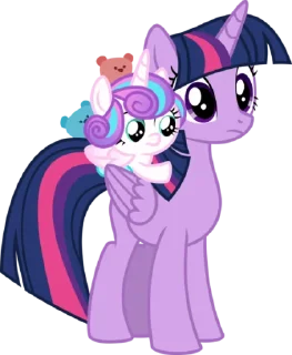 🙂 emoji Flurry Heart | @MyLittlePony_bots Telegram sticker 13 of 75