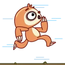🏃‍♂ emoji Ленивец (@TgSticker) Telegram sticker 20 of 20