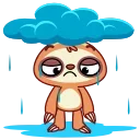 😭 emoji Ленивец (@TgSticker) Telegram sticker 13 of 20