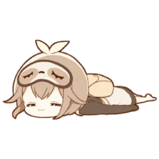 🍂 emoji Ленивец-кун @angelinaa22 Telegram sticker 18 of 30