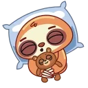 😴 emoji Ленивец (@TgSticker) Telegram sticker 18 of 20