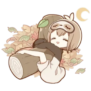 🍂 emoji Ленивец-кун @angelinaa22 Telegram sticker 7 of 30