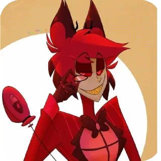 🎩 emoji Избранные просто Аластор  :3 Telegram sticker 19 of 22