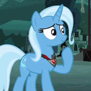 😏 emoji Trixie | @MLP_AnimatedStickers Telegram sticker 20 of 50