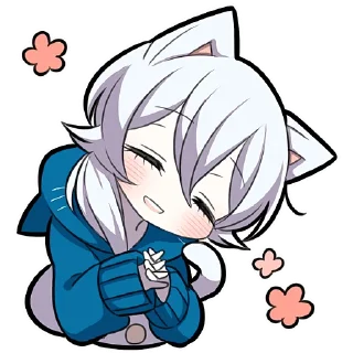 ☺️ emoji Белый котёнок 4 @Nyasticks Telegram sticker 23 of 41