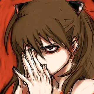 😫 emoji Asuka ଘ(੭ˊ꒳​ˋ)੭✧ Telegram sticker 9 of 34