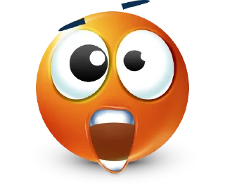 🤩 emoji Orange Face Emoji @TgSticker @MoiStikiBot Telegram sticker 22 of 95