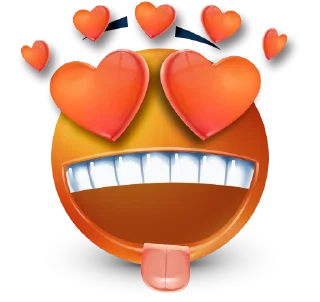 🥰 emoji Orange Face Emoji @TgSticker @MoiStikiBot Telegram sticker 6 of 95