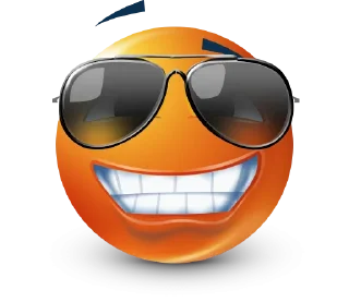 🤩 emoji Orange Face Emoji @TgSticker @MoiStikiBot Telegram sticker 17 of 95