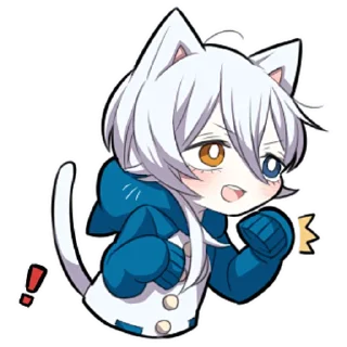 😃 emoji Белый котёнок ч.3 @nyasticks Telegram sticker 14 of 41