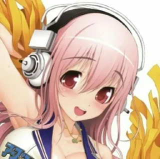🎧 emoji Super Sonico @kiwiys Telegram sticker 10 of 65