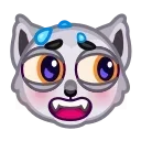😬 emoji Werewolf Emoji @xkysluv Telegram sticker 16 of 40