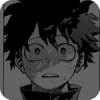 😟 emoji Deku Telegram sticker 5 of 120