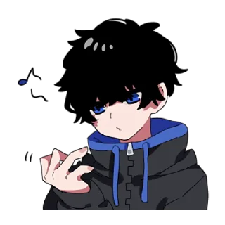 🧐 emoji Тёмный и Светлый Кун 2 @nyasticks Telegram sticker 16 of 41