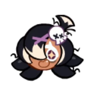 💜 emoji Black garlic cookie👻 Telegram sticker 9 of 77