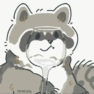 🦝 emoji ♡Енотка♡ Telegram sticker 19 of 46