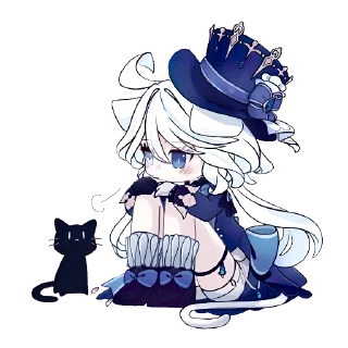 🐈‍⬛ emoji Опоп, фурина 😉 Telegram sticker 19 of 19