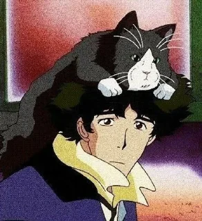 🐈 emoji Spike Spiegel Telegram sticker 19 of 39