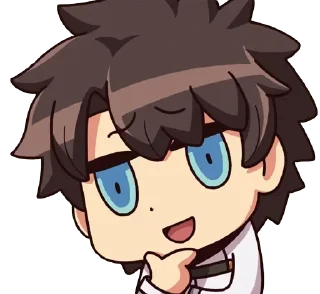🤔 emoji БОЛЬШЕ ⇨ @CLOOBHUB АНИМЕ СТИКЕРЫ ТГ ANIME STICKERS Telegram sticker 13 of 54