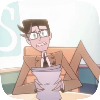 😟 emoji БОЛЬШЕ ⇨ @CLOOBHUB ВОКС ОТЕЛЬ ХАЗБИН VOX HAZBIN ТГ Telegram sticker 18 of 70
