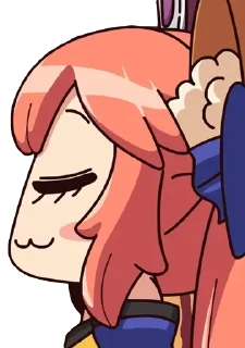 😌 emoji БОЛЬШЕ ⇨ @CLOOBHUB АНИМЕ СТИКЕРЫ ТГ ANIME STICKERS Telegram sticker 3 of 54