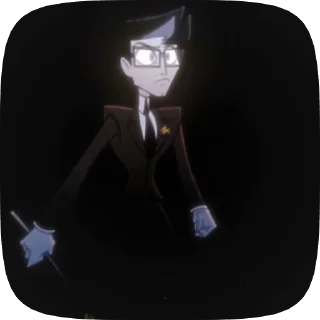🤨 emoji БОЛЬШЕ ⇨ @CLOOBHUB ВОКС ОТЕЛЬ ХАЗБИН VOX HAZBIN ТГ Telegram sticker 8 of 70