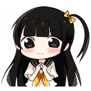 😳 emoji Школьная парочка @Nyasticks Telegram sticker 12 of 41