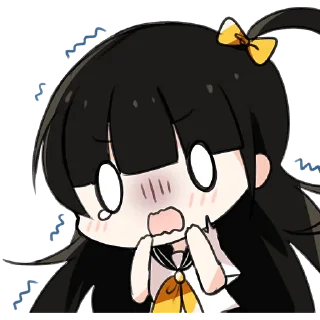 😱 emoji Школьная парочка @Nyasticks Telegram sticker 7 of 41