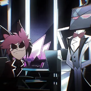 🤐 emoji БОЛЬШЕ ⇨ @CLOOBHUB ВОКС ОТЕЛЬ ХАЗБИН VOX HAZBIN ТГ Telegram sticker 21 of 94