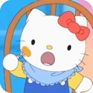 🍗 emoji Kitty @twittykate Telegram sticker 17 of 55