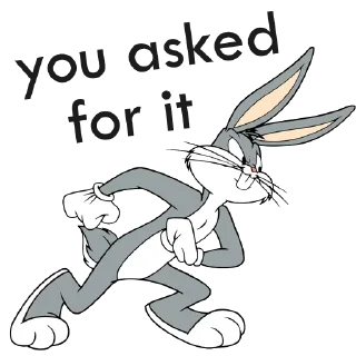 😠 emoji Bugs Bunny Telegram sticker 16 of 93