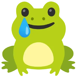 😢 emoji Froggie Telegram sticker 6 of 28