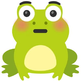 😳 emoji Froggie Telegram sticker 14 of 28