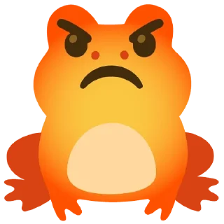 😡 emoji Froggie Telegram sticker 12 of 28