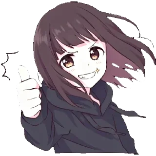 👍 emoji Aᥒiⲙᥱ ᥴɦᥲᥒ(⸝⸝-̫ -⸝⸝)ෆ⃛ Telegram sticker 5 of 108