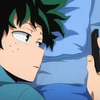 🥱 emoji Мидория Изуку Telegram sticker 14 of 120