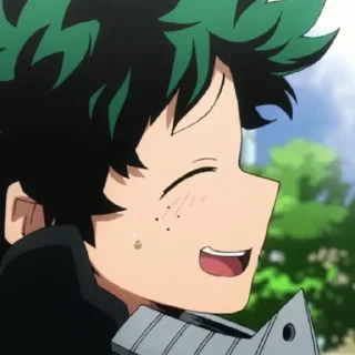 🙃 emoji Мидория Изуку Telegram sticker 11 of 120